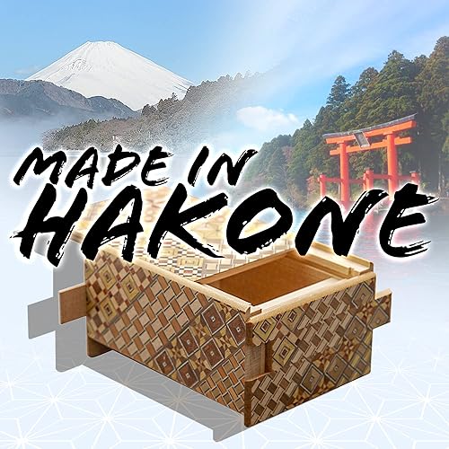 Miniatura 6 de Warashibe Caja de rompecabezas secreta de madera 4 Sun 21 pasos hecha en Japón con caja de regalo original