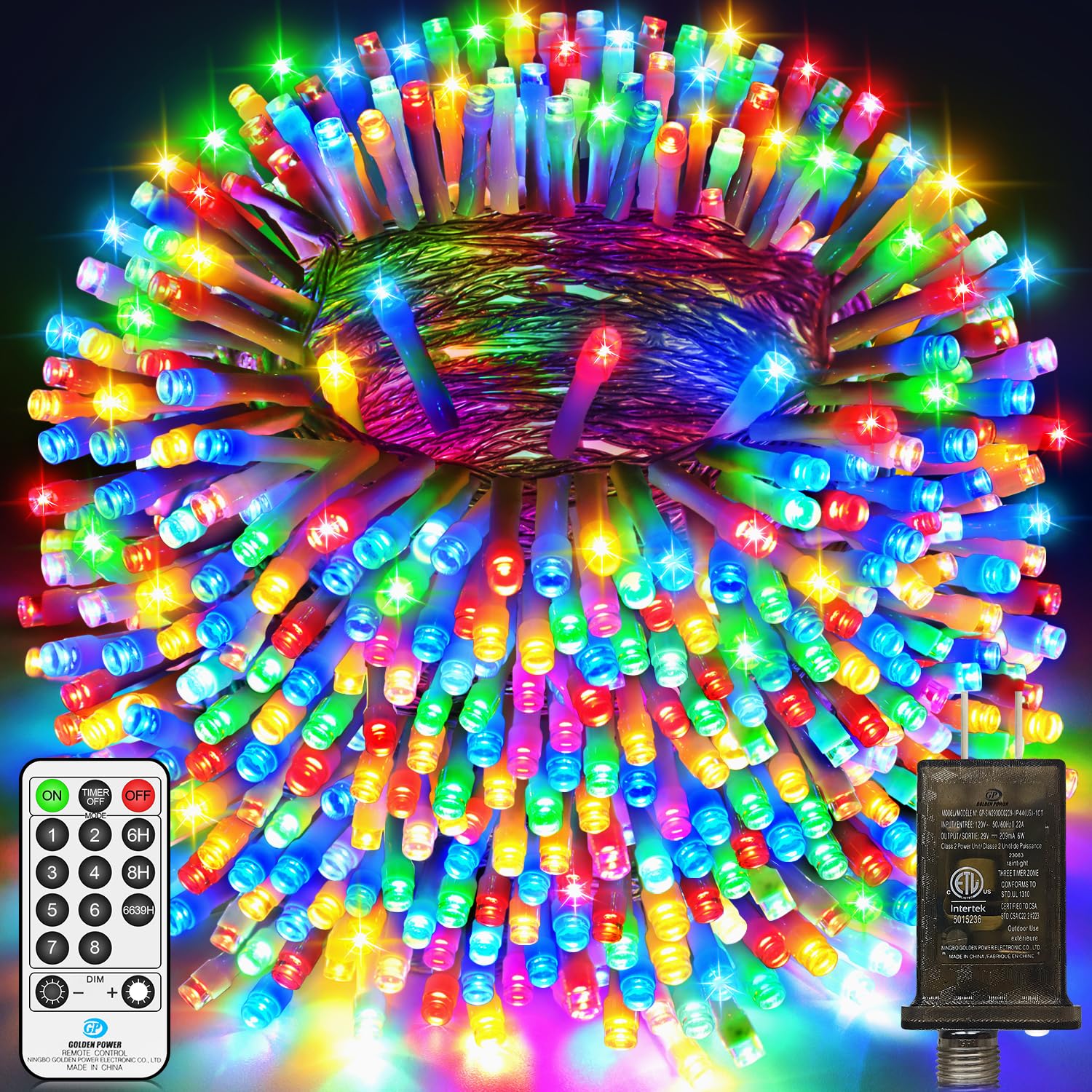 JXLEDAYY 403 FT 1000 LED Christmas Lights Outdoor Fairy Lights