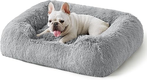 Bedsure Cama para perros grandes y medianos, camas rectangulares ortopédicas impermeables para perros, cama antideslizante y lavable de 36 pulgadas,