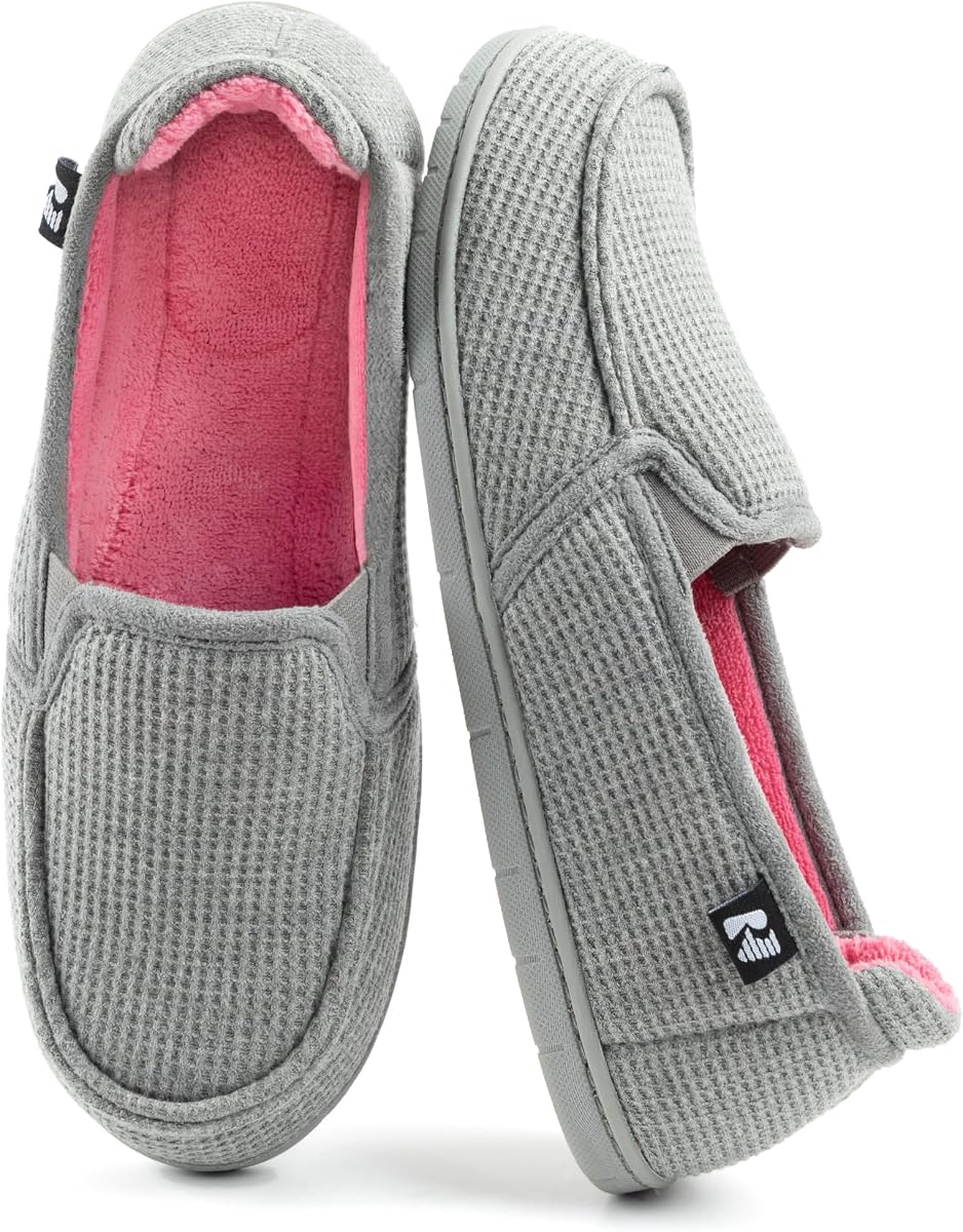 RockDove Women's Two-Tone Hoodback Slipper with Removable Insole | Indoor/Outdoor Sole, Non-Slip, Lightweight, Machine Washable, Stylish, Skin-Friendly, Breathable, Gift-Ready