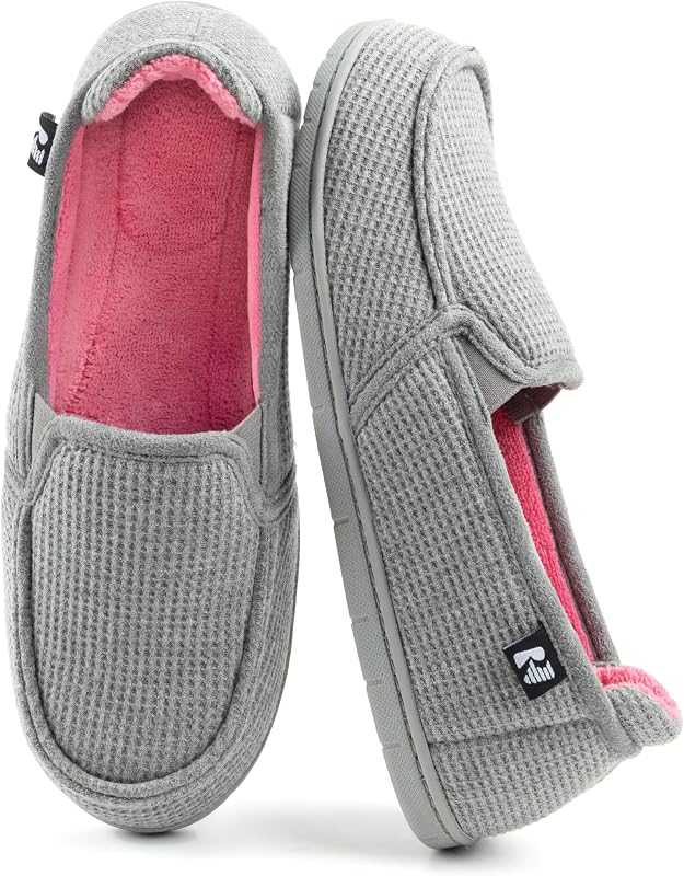 RockDove Women's Two-Tone Hoodback Slipper with Removable Insole | Indoor/Outdoor Sole, Non-Slip, Lightweight, Machine Washable, Stylish, Skin-Friendly, Breathable, Gift-Ready