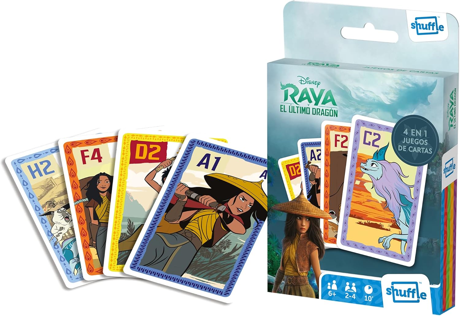 Shuffle Fun Stripe Card Game - Deck of Cards with 4 Snap, Families, Couples and Action Game, Farbig, único - Image 3