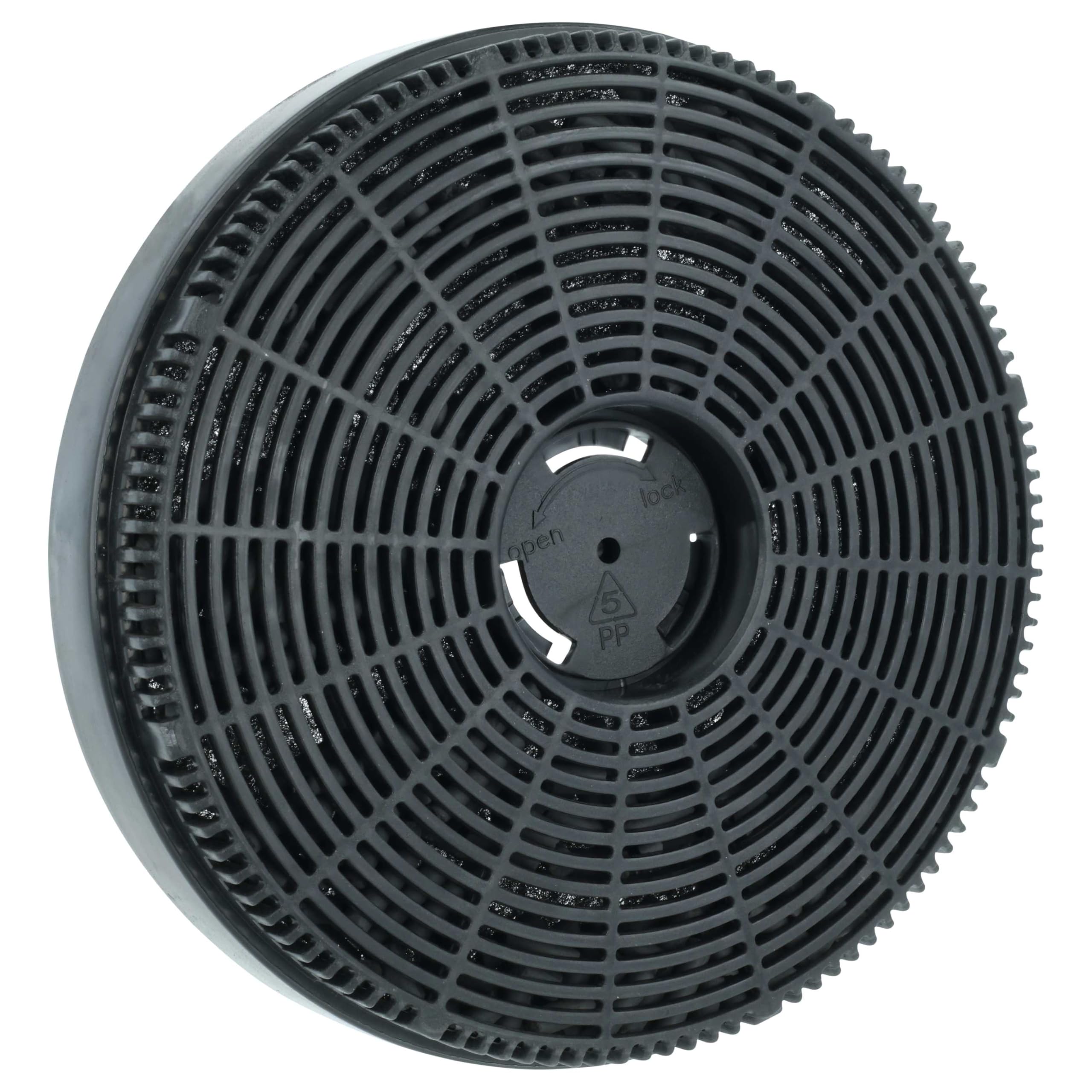 vhbw 1x Activated Carbon Filter compatible with Klarstein Eleonora 10035380, 10035381, 10035382 Extractor Hood - 16 cm