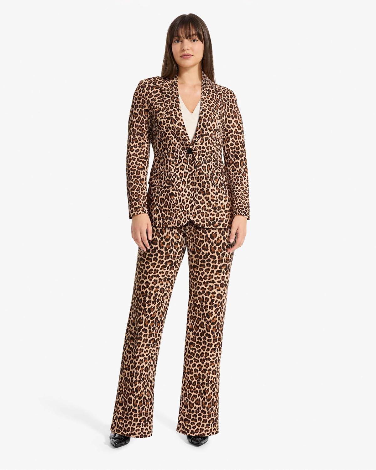Anne Klein Women's Cheetah Print Bootcut Pant