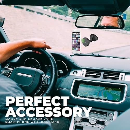 Miniatura 4 de Soporte magnético universal de teléfono para salpicaderos y parabrisas, compatible con todos los modelos de iPhone y la mayoría de los otros