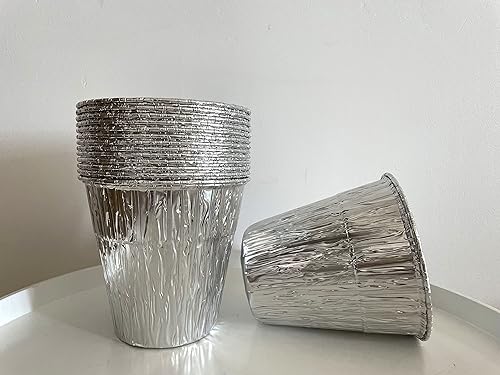 Miniatura 3 de Revestimiento de cubo de grasa compatible con parrillas Pit Boss de aluminio desechable, accesorios para cocinar, hornear, barbacoa, 5.0 x 4.6