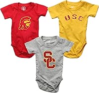 Vista 59 de Wes and Willy Baby College Team - Paquete de 3 mamelucos de algodón