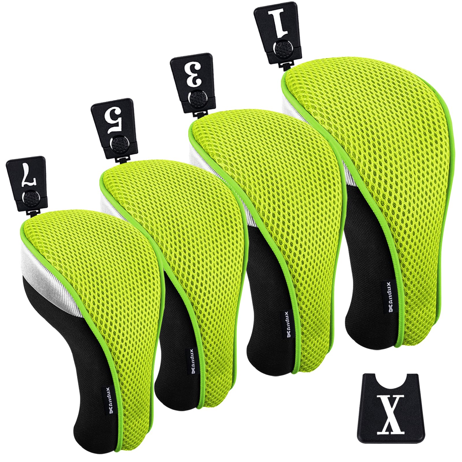 Andux - Cubiertas de Cabeza de Madera para Conductor de Golf, 460 CC, 4 Unidades