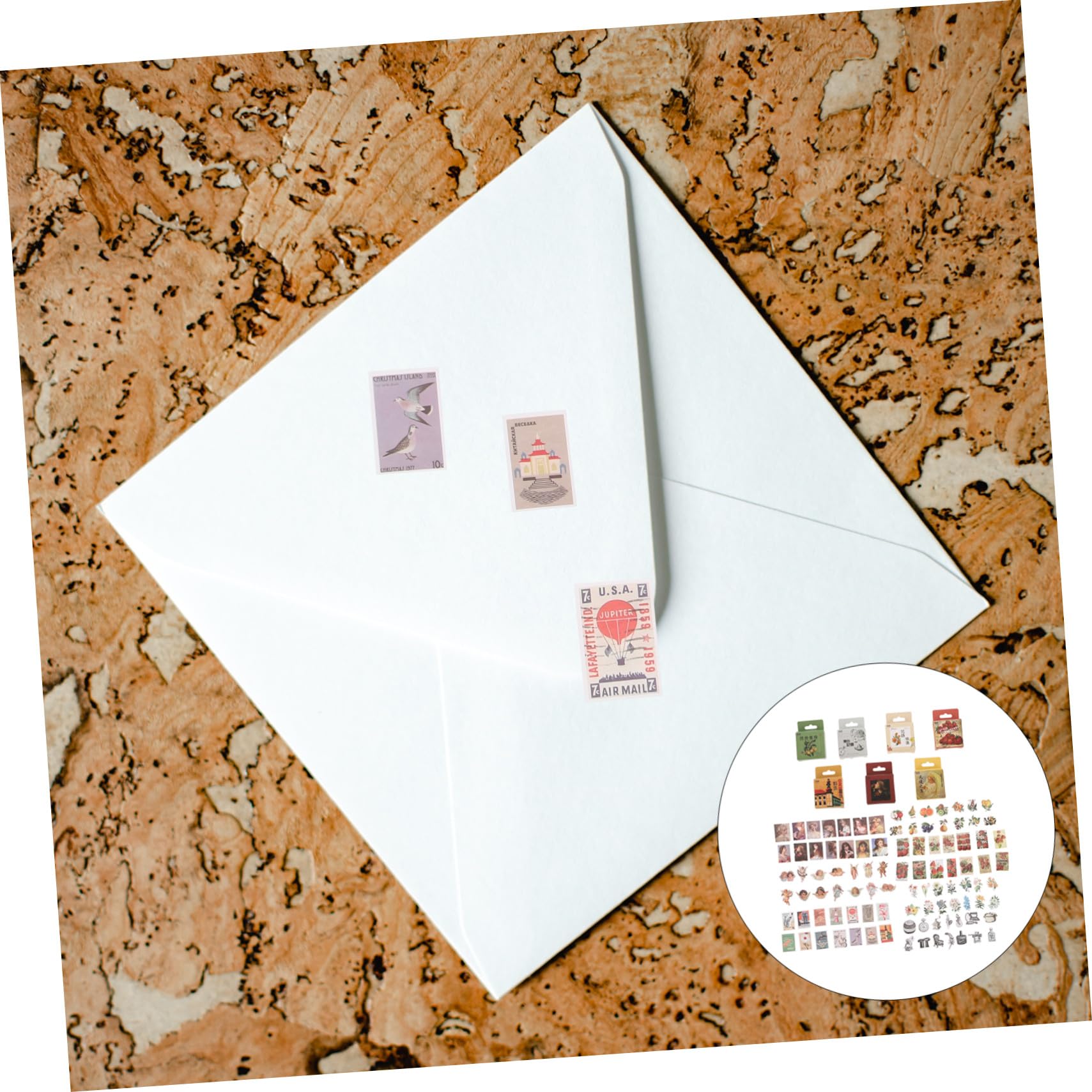 TEHAUX Adesivi Decorativi Per Scrapbook Stickers Retro e Album Fotografici Materiali Artigianali e Creativi