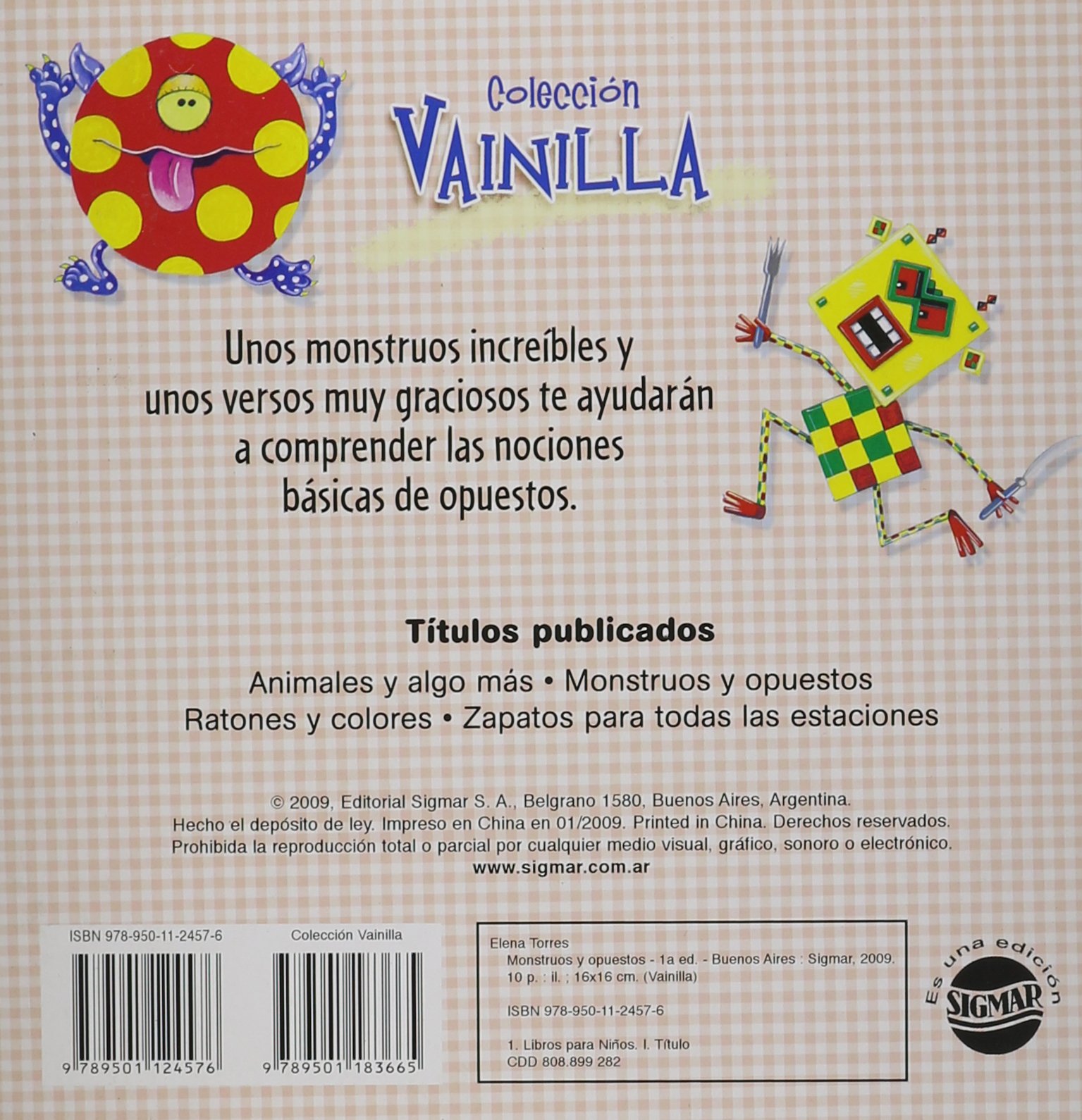 Monstruos y opuestos / Monsters and Opposites (Vainilla / Vanilla)