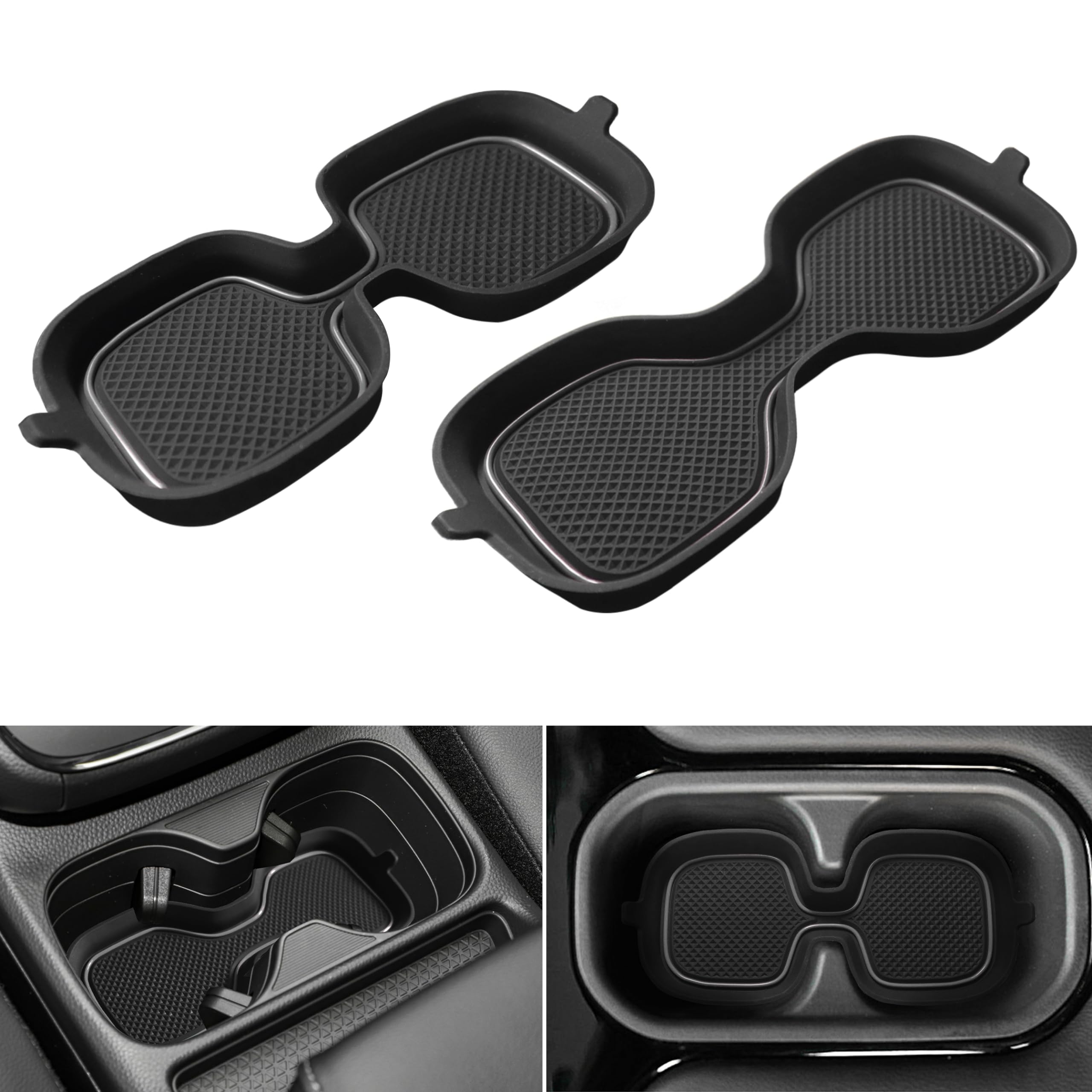 SENSHINE Cup Holder Inserts Liner for CRV Accessories 2023 2024 2025 2026 Anti-Dust Center Console Cup Holder Protector Mats Interior Decoration Pad