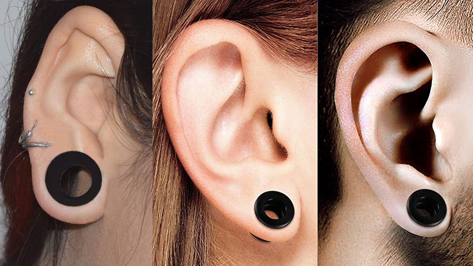 Tunnels D'oreille En Verre - écarteurs Piercing Style Méduse - Tailles 16G à 30mm