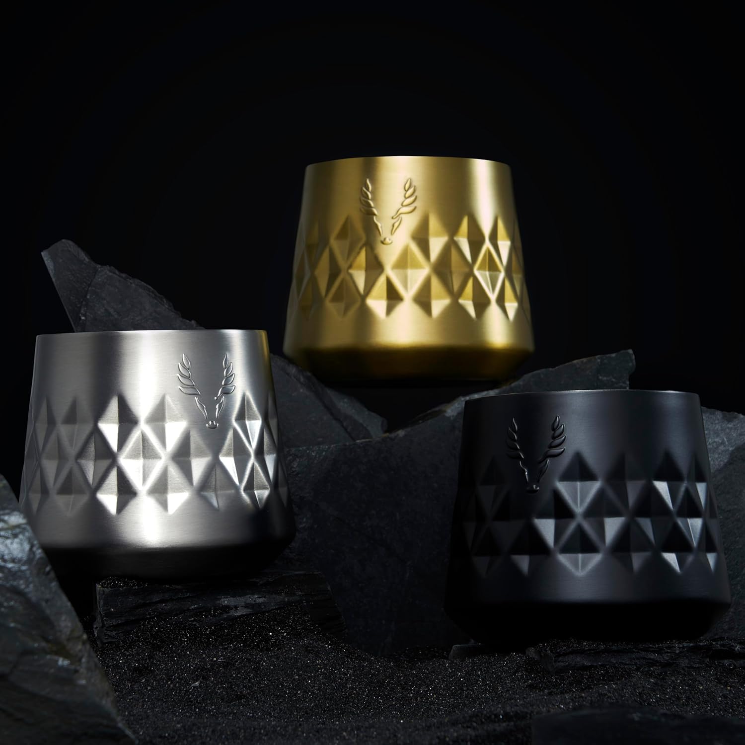 Viski Paragon Whiskey Taster Cocktail Tumbler, Ceramic Lined Insulated Rocks Tumbler Stainless Steel Rocks Glass Gold 8oz Set of 1 - Image 9