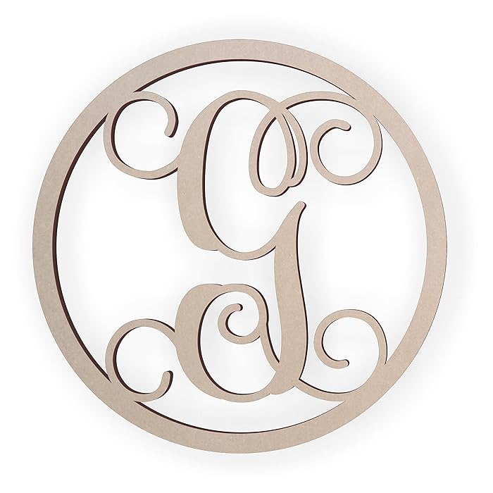 Buy Jess and Jessica Wooden Letter G, Wooden Monogram Wall Hanging