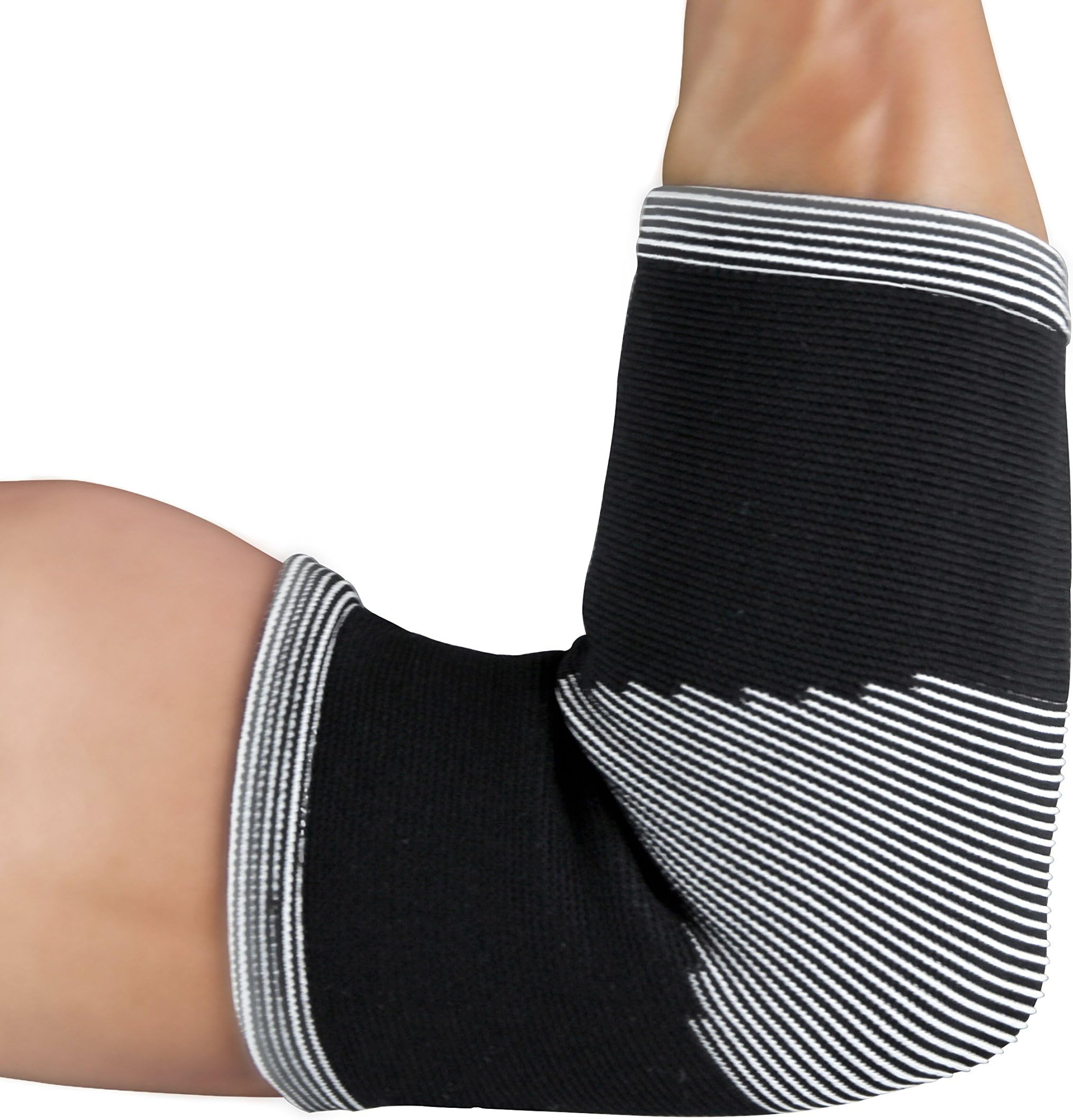 Ekaal Elastic Elbow Support Sleeve Compression for Tennis Elbow Golfer’s Elbow Tendonitis Large