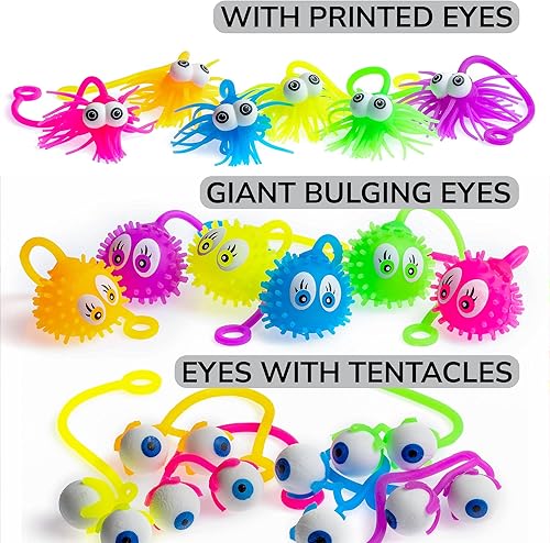 Miniatura 3 de Juguetes a granel  Yoyos para niños  Ojos Goofy Ojos Yoyo Bolas para recuerdos de fiesta  Suministros para bolsas de regalos y rellenos de piñata