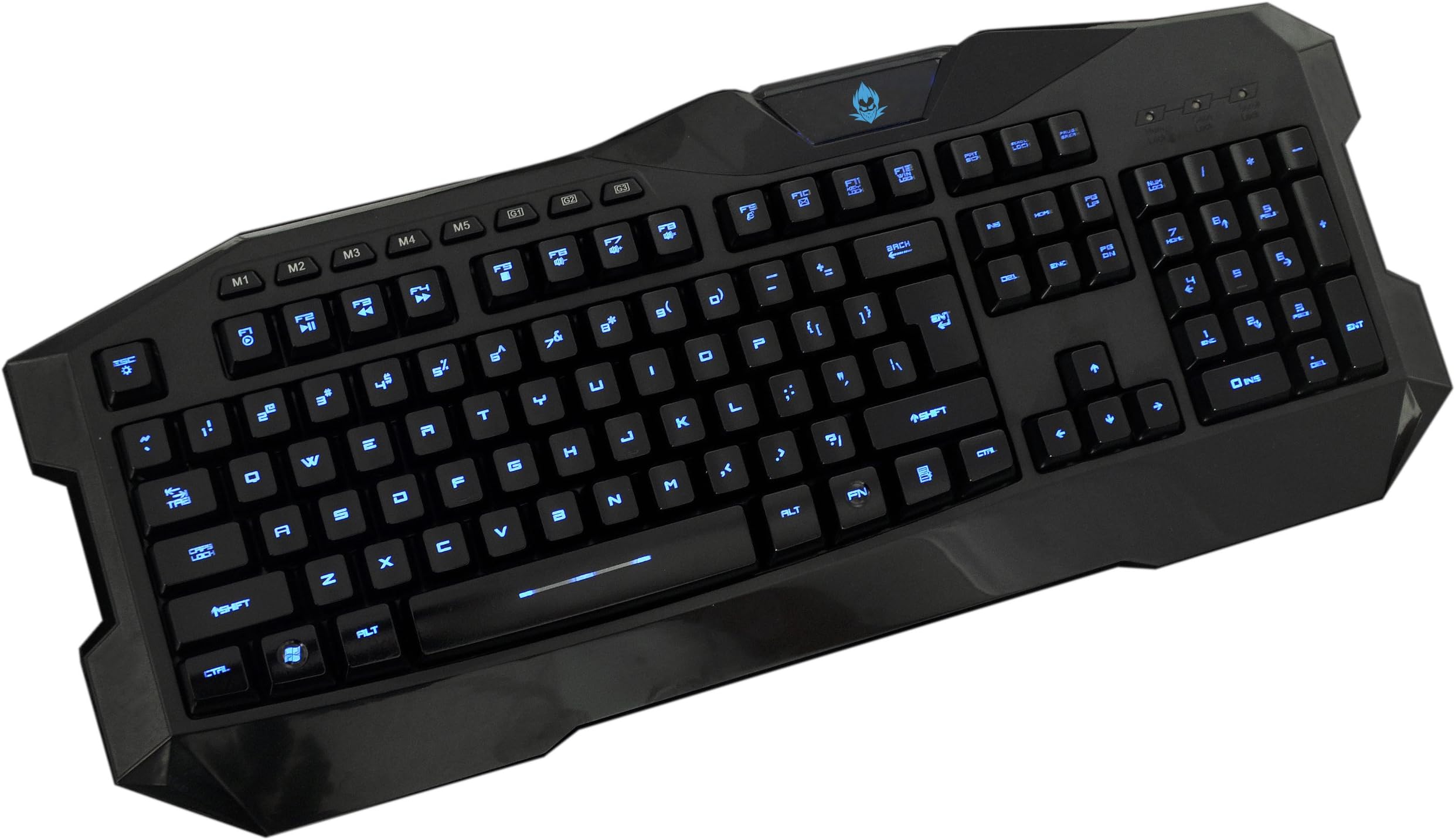 Vicious Touch - MMO/FPS LED Backlit Gaming Keyboard, with 15 Programmable Macro Keys for Professional and Casual Gamers