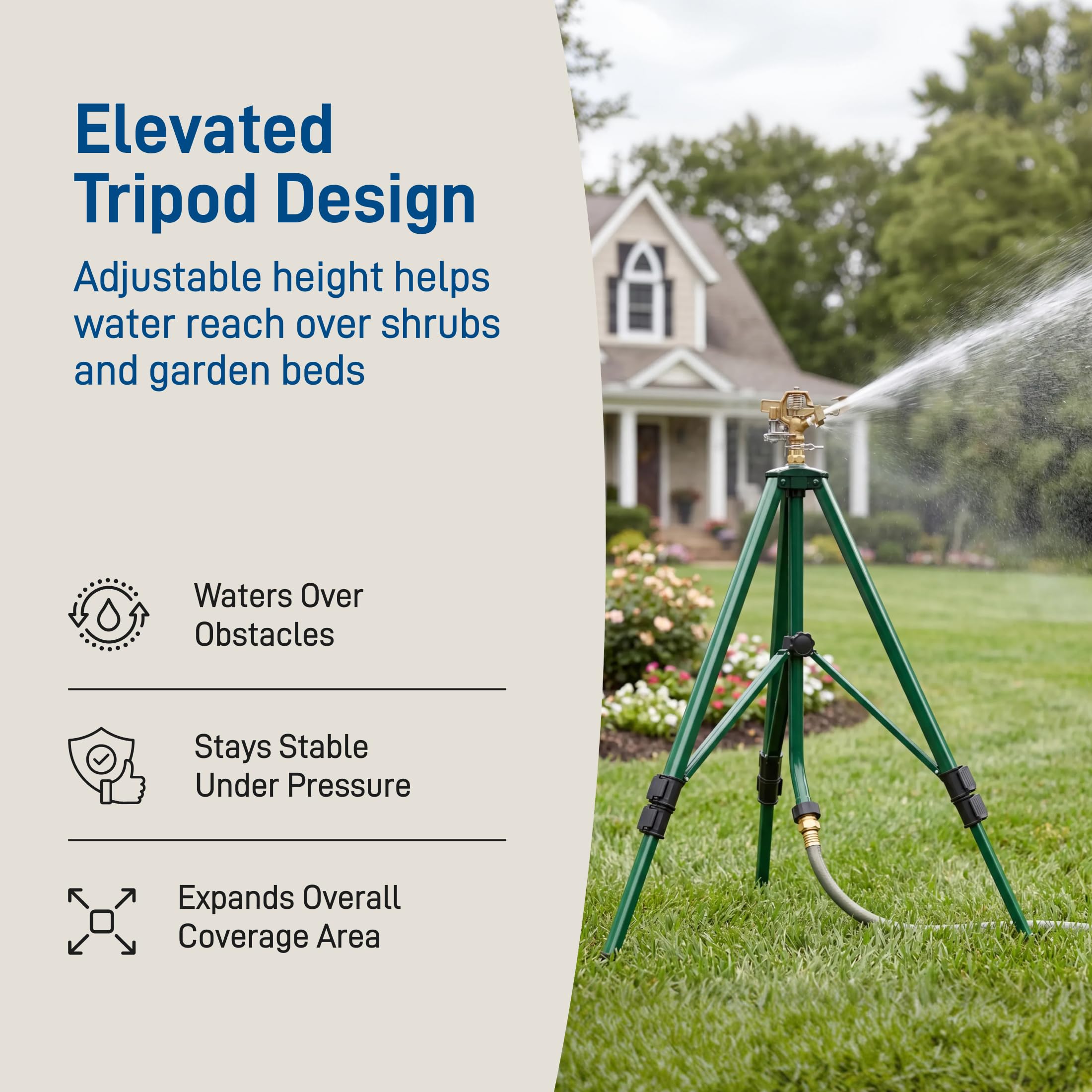 Orbit 58308 Tripod Base with Brass Impact