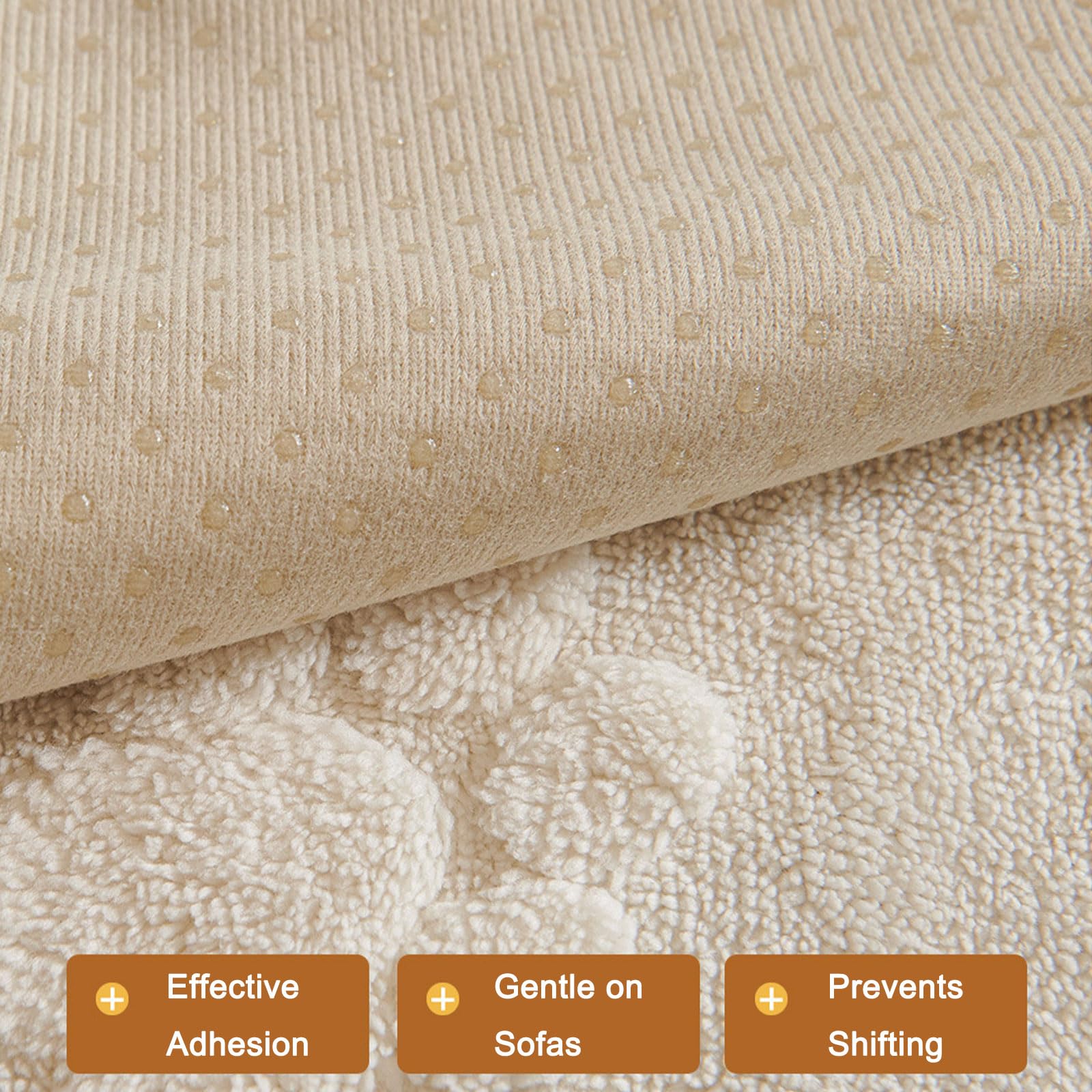 Housse de canapé pour Chien, Tapis épais et Doux, antidérapant, pour canapé 3 Places, Beige, 70 x 210 cm.