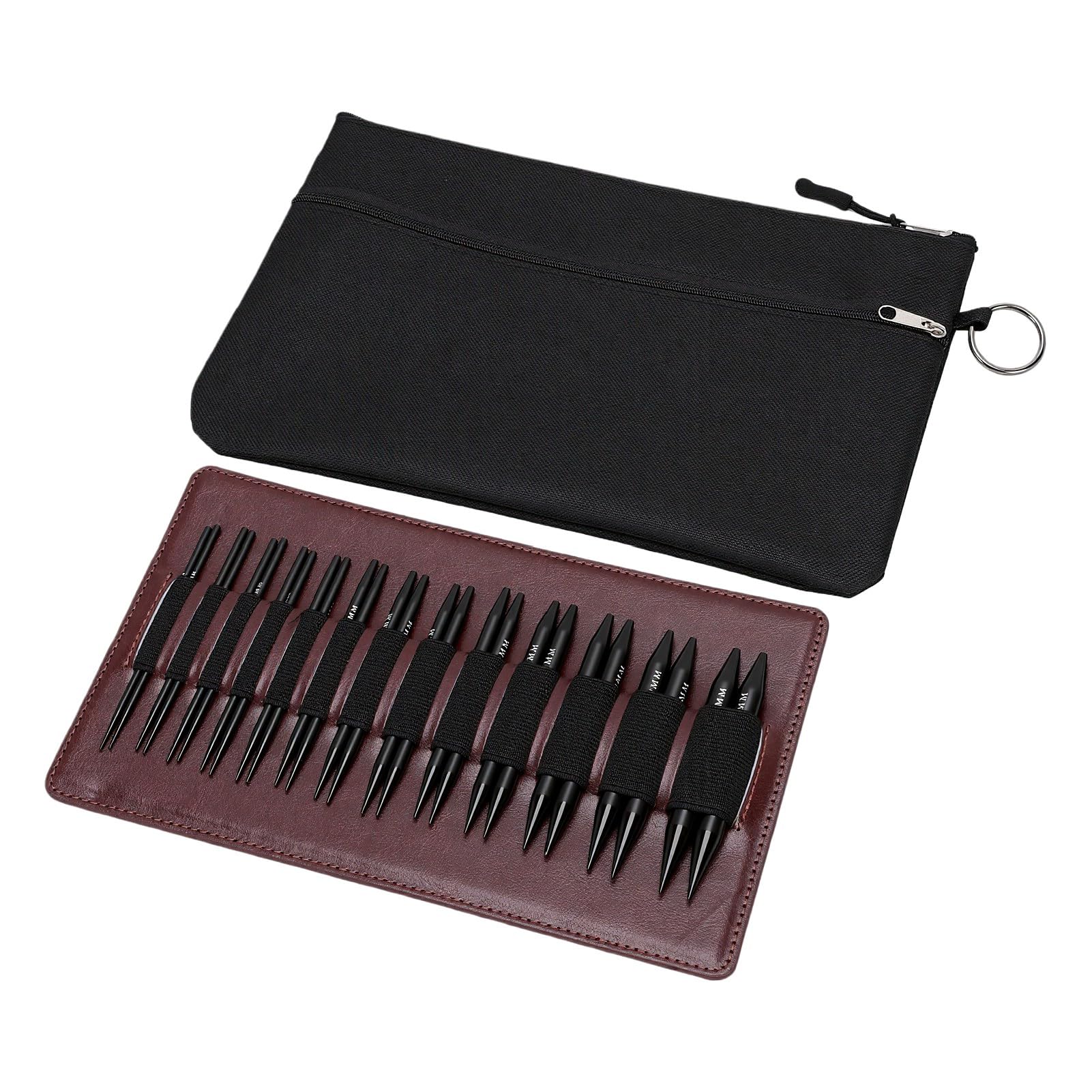 OVAQUIXI Juego de 13 Pares de Agujas Intercambiables de 3.0 a 10.0 Mm,