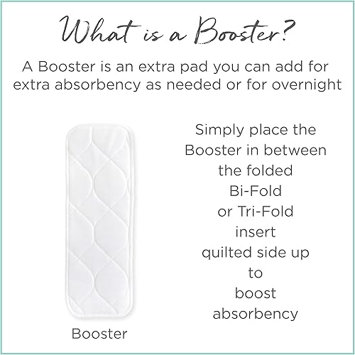Miniatura 5 de Honest Hybrid - Funda para pañales de tela + inserciones reutilizables Super Boosties, grande (22-40 libras), fundas de muselina de algodón Honest