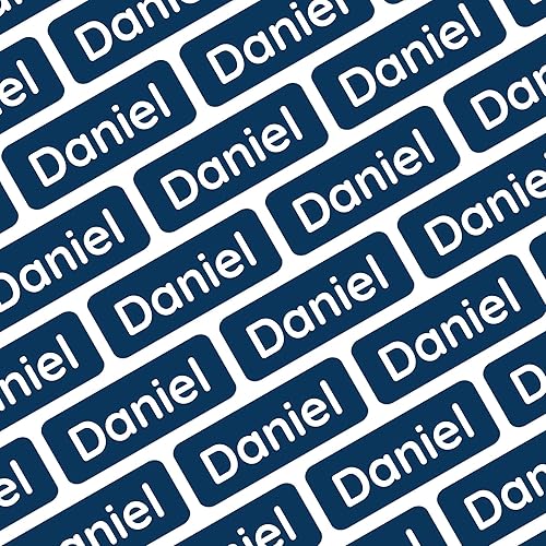 Mini etiquetas de nombre (175) para etiquetar artículos pequeños. Etiquetas adhesivas impermeables extra pequeñas para niños en guardería,