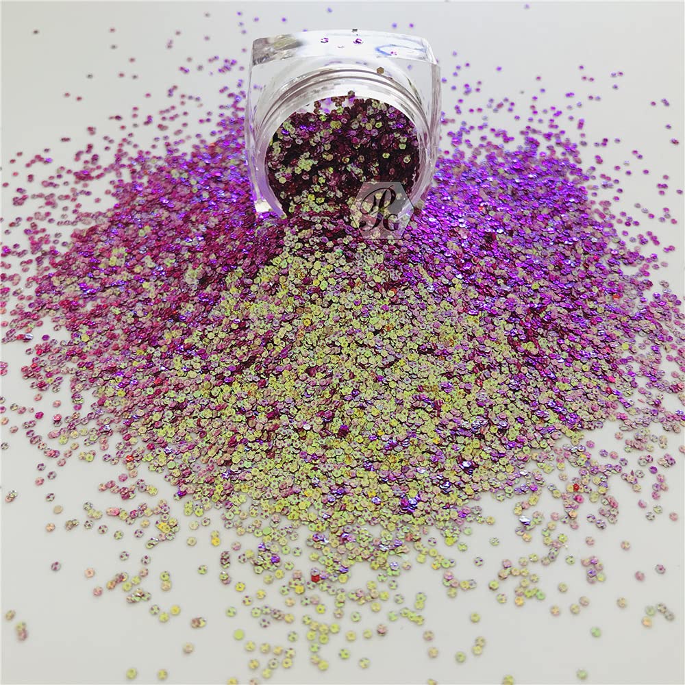 12 Farben Embossing Color Shifting Pailletten – Hexagonale Chunky Glitzer Für Make-up & Nail Art
