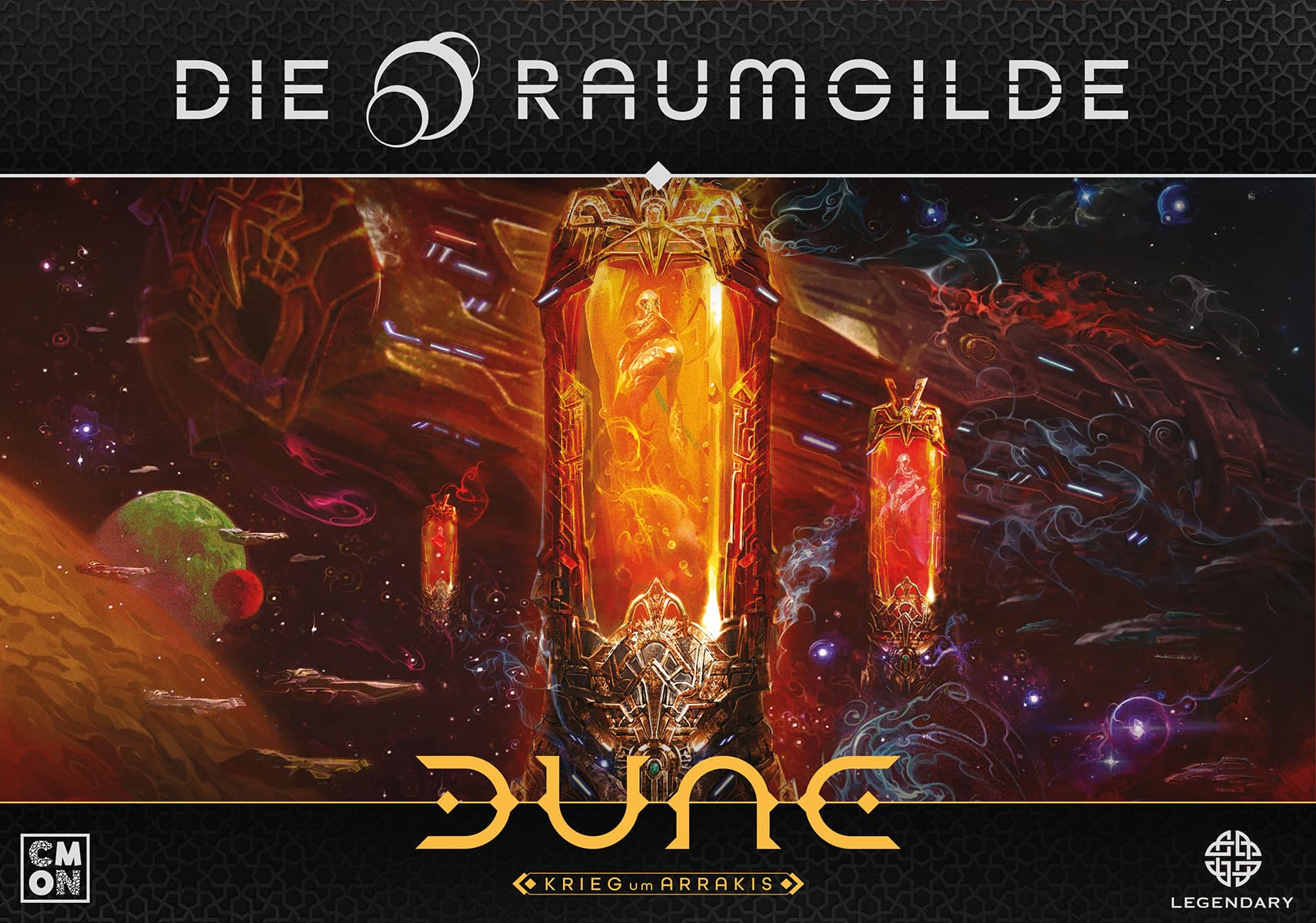 CMON, Dune: Krieg um Arrakis – Die Raumgilde, Erweiterung, Expertenspiel, Strategiespiel, 2-4 Spieler, Ab 14+ Jahren, 120 Minuten, Deutsch