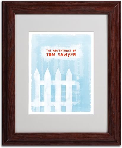 Miniatura 2 de Tom Sawyer por Megan Romo - Lienzo decorativo para pared, marco de madera, 11 x 14 pulgadas