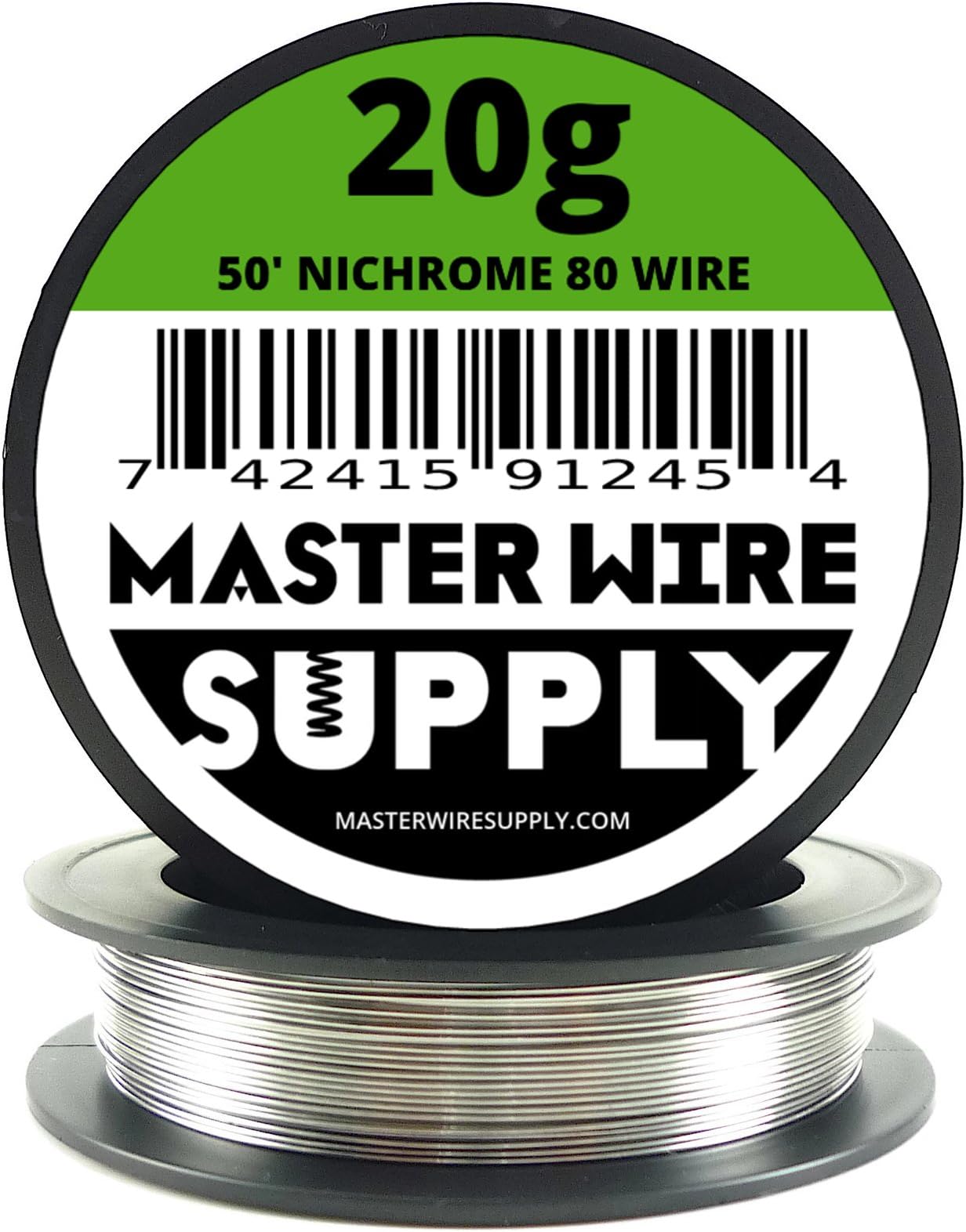 Nichrome 80-50' - 20 Gauge Wire - 50ft - 0.81mm - 0.032in - Made in USA - Master Wire Supply