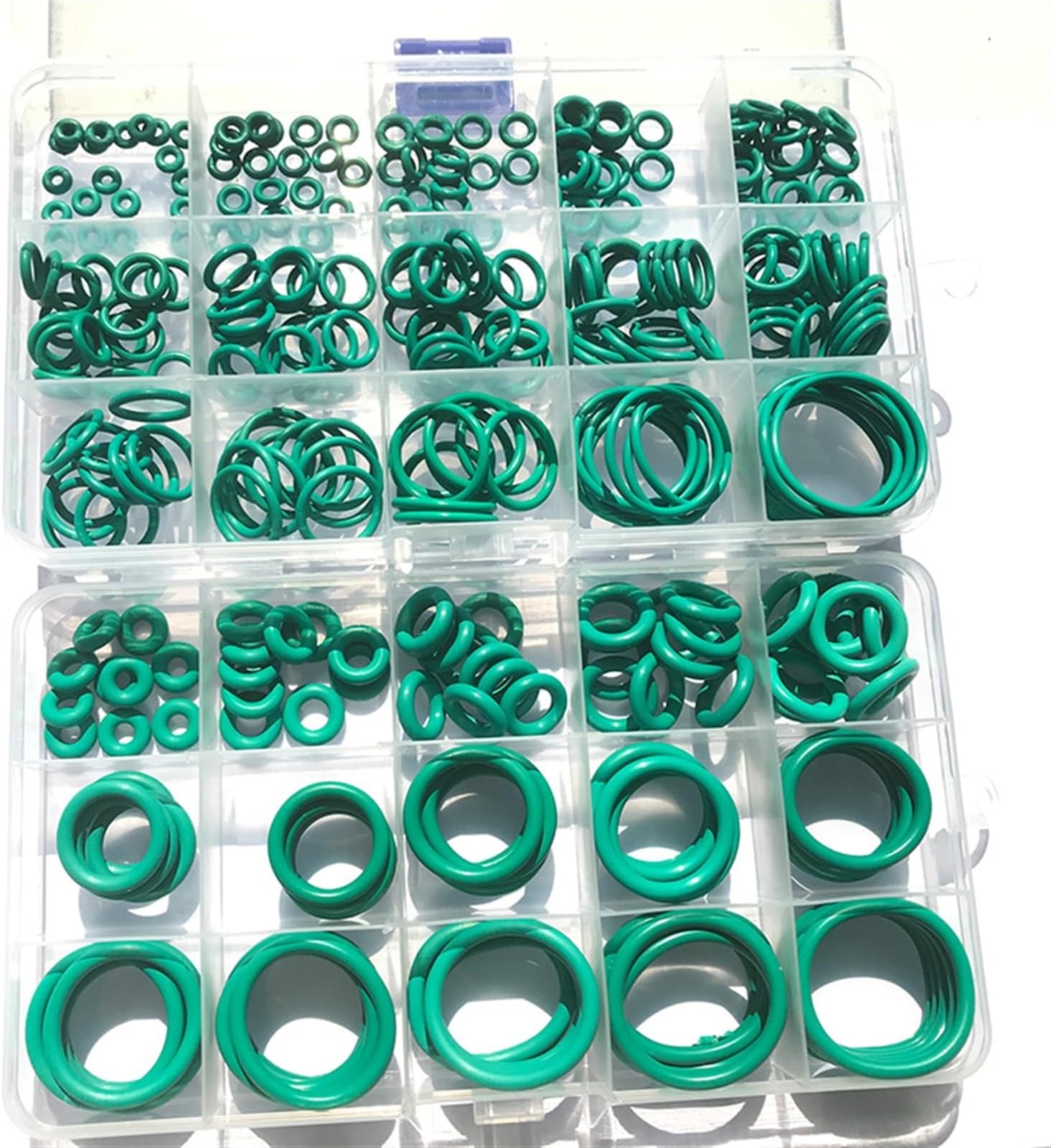 Rubber O Rings 250-100Pcs FKM O Ring CS 1~3.1mm OD 4~32mm Sealing Gasket Insulation Oil High Temperature Resistance Fluorine Rubber O Ring Sealing Gasket (Color : 2.0mm 250PCS (1set))