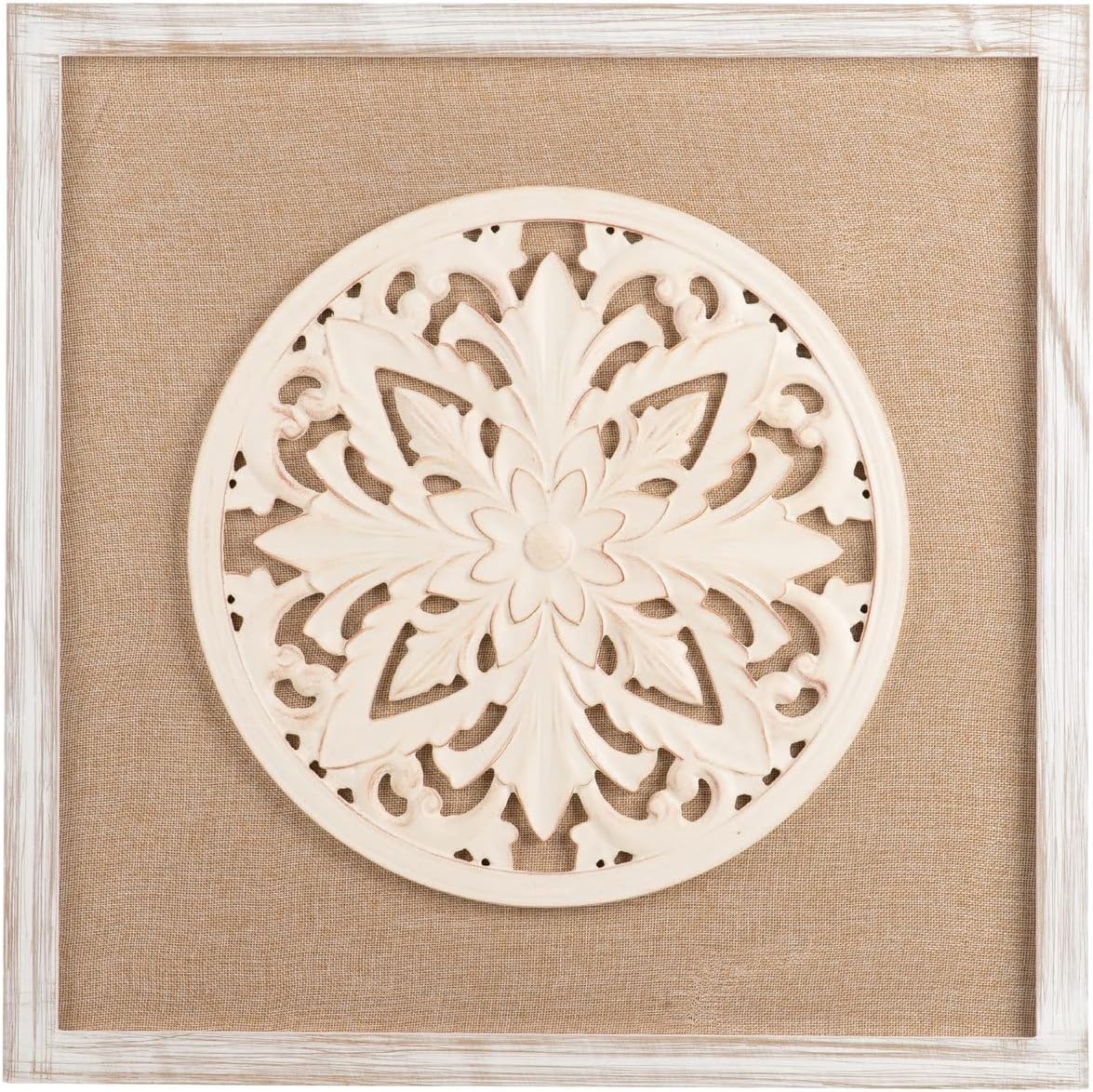 Adda Home Frame, Pine/MDF/Linen, 60 x 3 x 60 cm