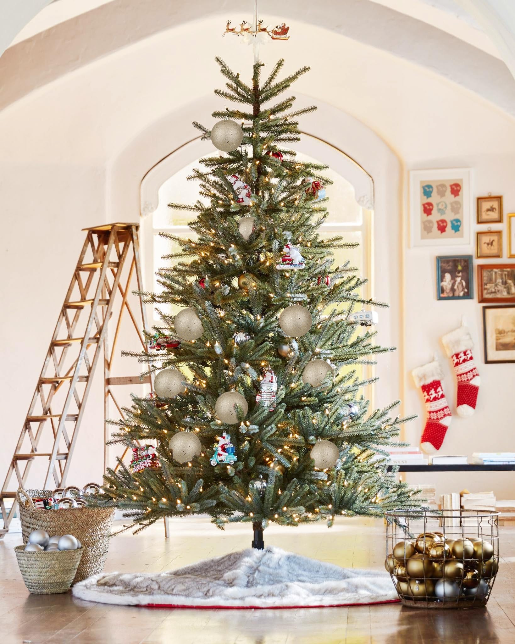 Lot De 12 Boules De Noël XXL « Lord », Diamètre : 15 Cm, En Plastique - Couleur : Bleu Glacé