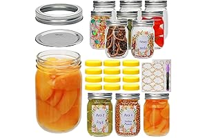 Versatile 12 oz Mason Jars for Home Canning.
