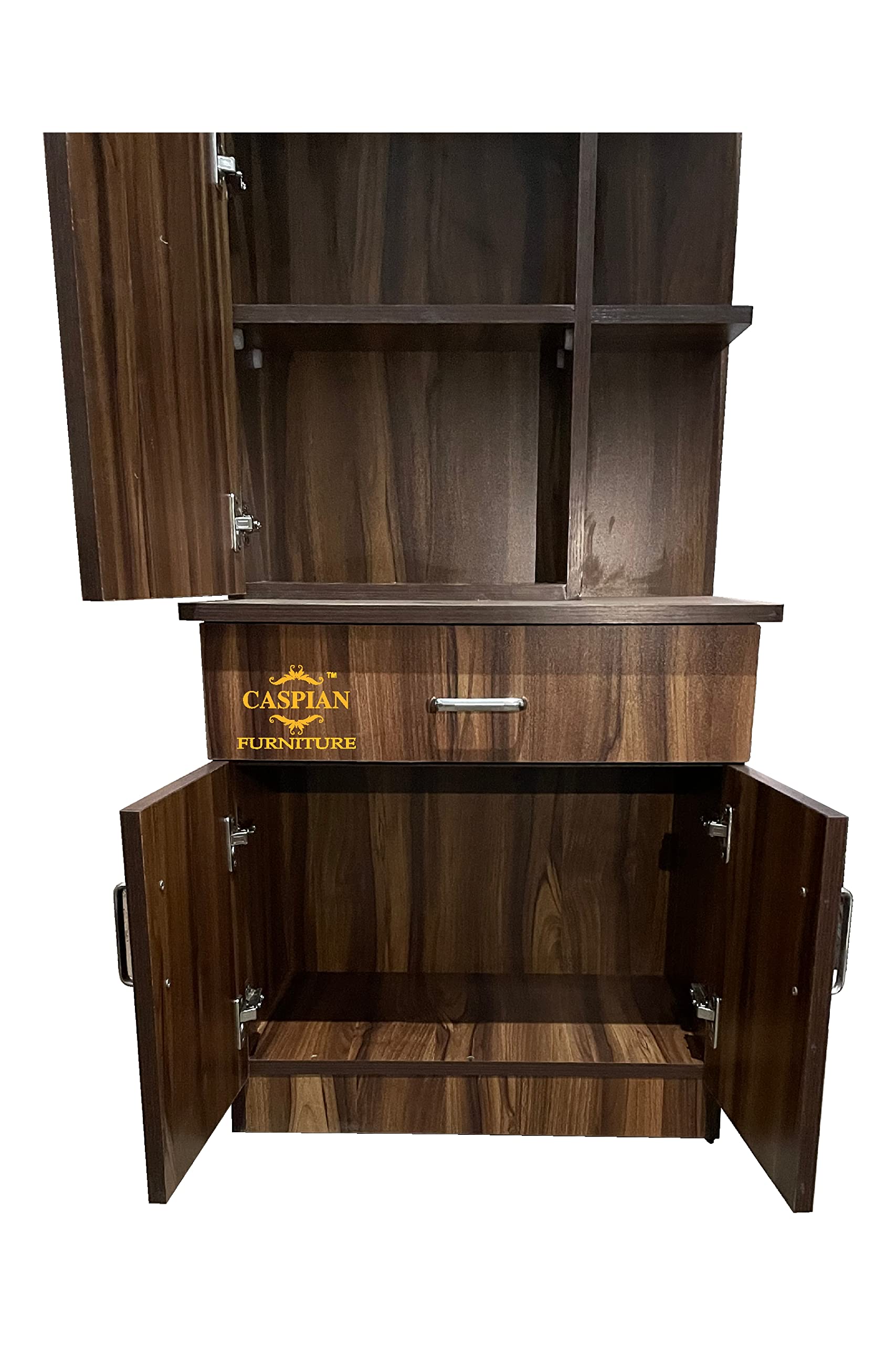 CASPIAN Furniture Dressing Table with Shelves and Drawer || Make up Table|| Organizer for Room Engineered Wood Dressing Table Classical Streak Brown 72 * 13 * 24 1