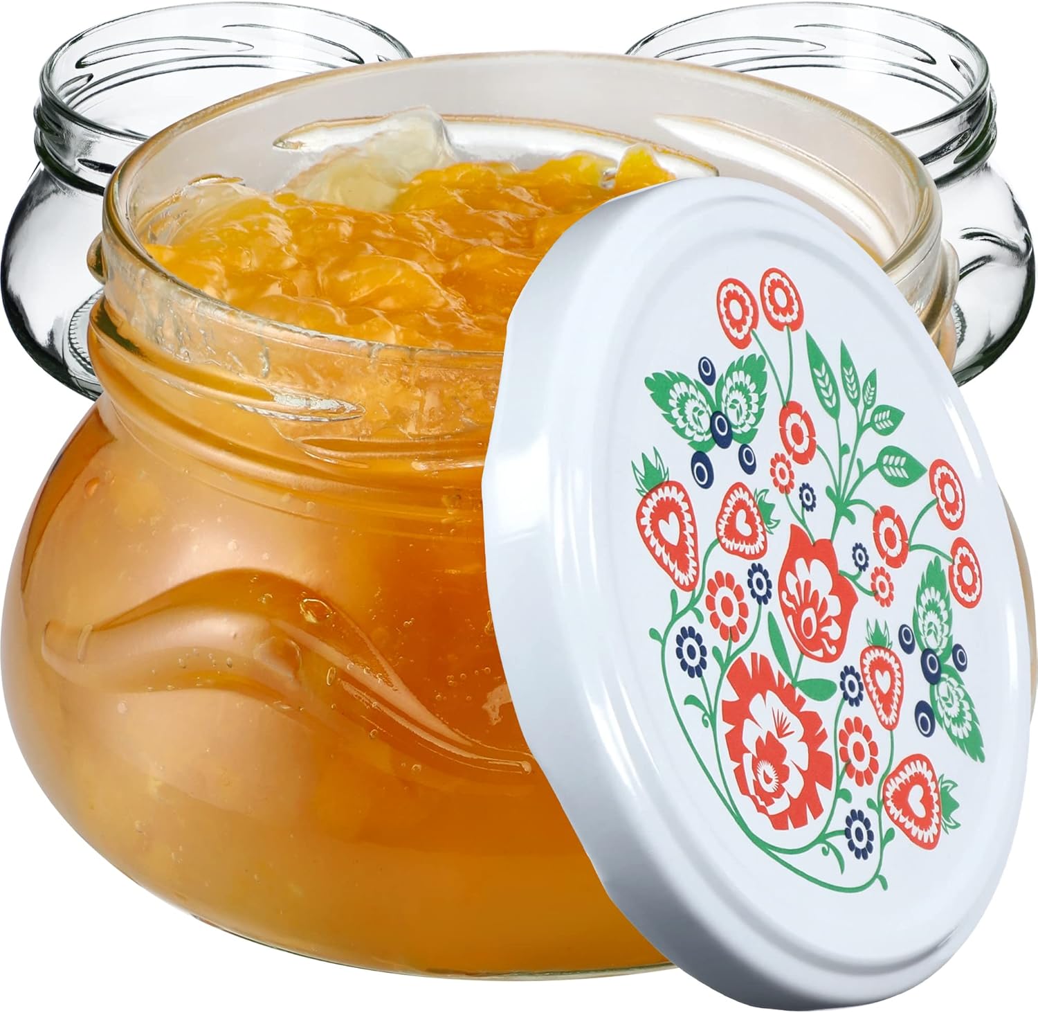 KADAX Small Mason Jars 300 ml, Miniature Jars for Honey and Spices, Jam