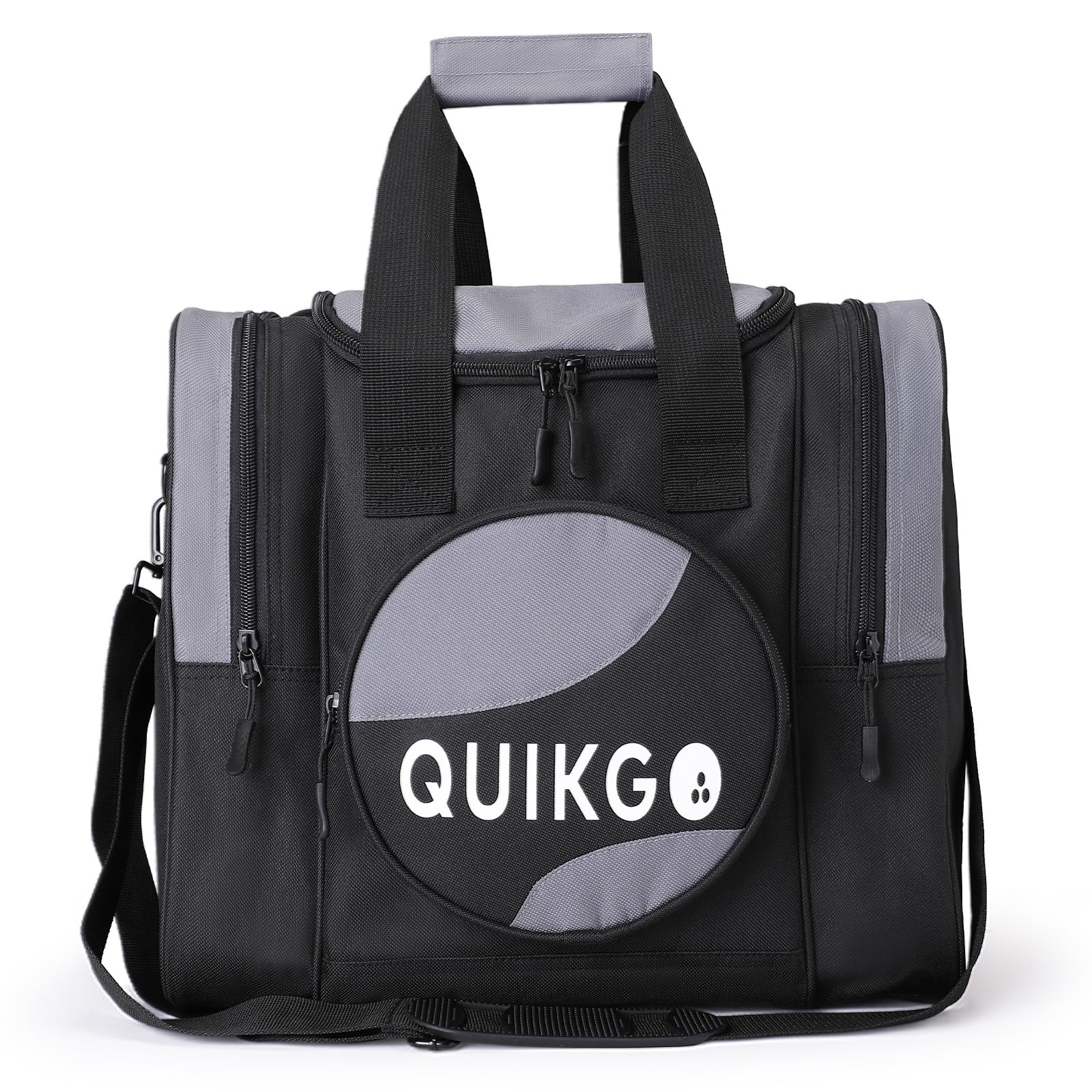 QUIKGO Bowling Ball Bag for Single Ball, Tote Bowling Bag with Padded Ball Holder