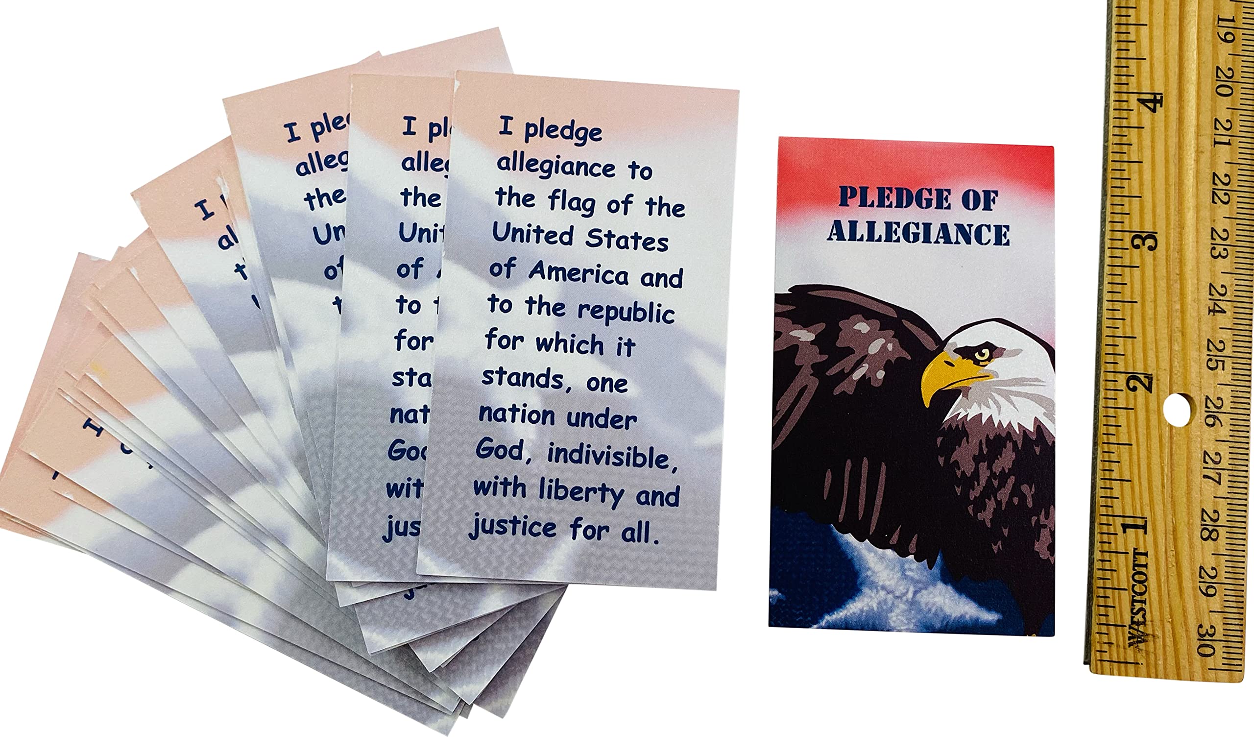 Westmon Works Pledge of Allegiance Cards Children's Bulk Teachers Classroom Pack Made in the USA, Set of 24 - Image 3
