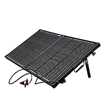 Technaxx TX-215, set di caricabatterie solari da 100W – Pannello solare portatile monocristallino con display LCD – Ideale per giardino e campeggio