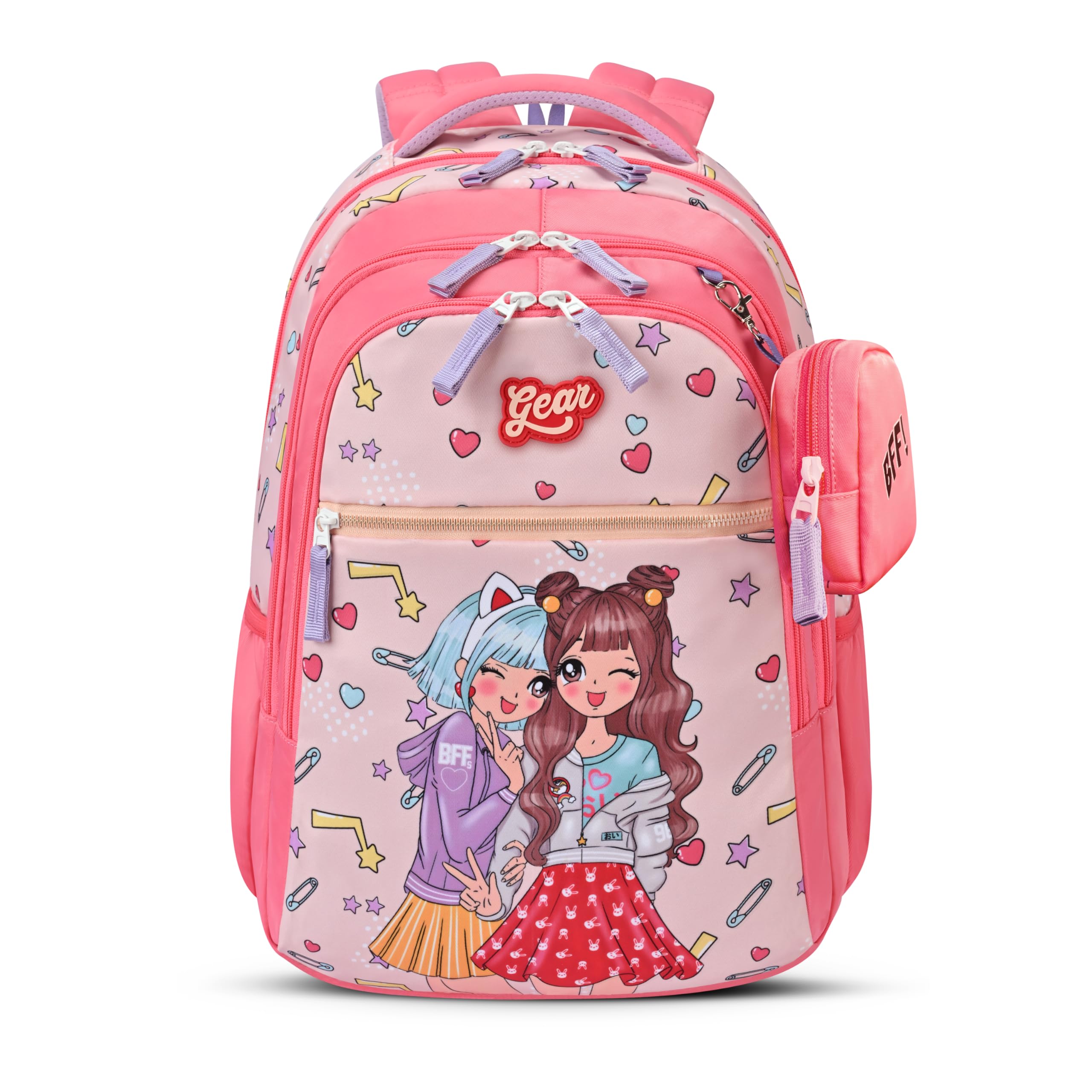 BFF 17"/27L Large Water Resistant School Bag-image-17