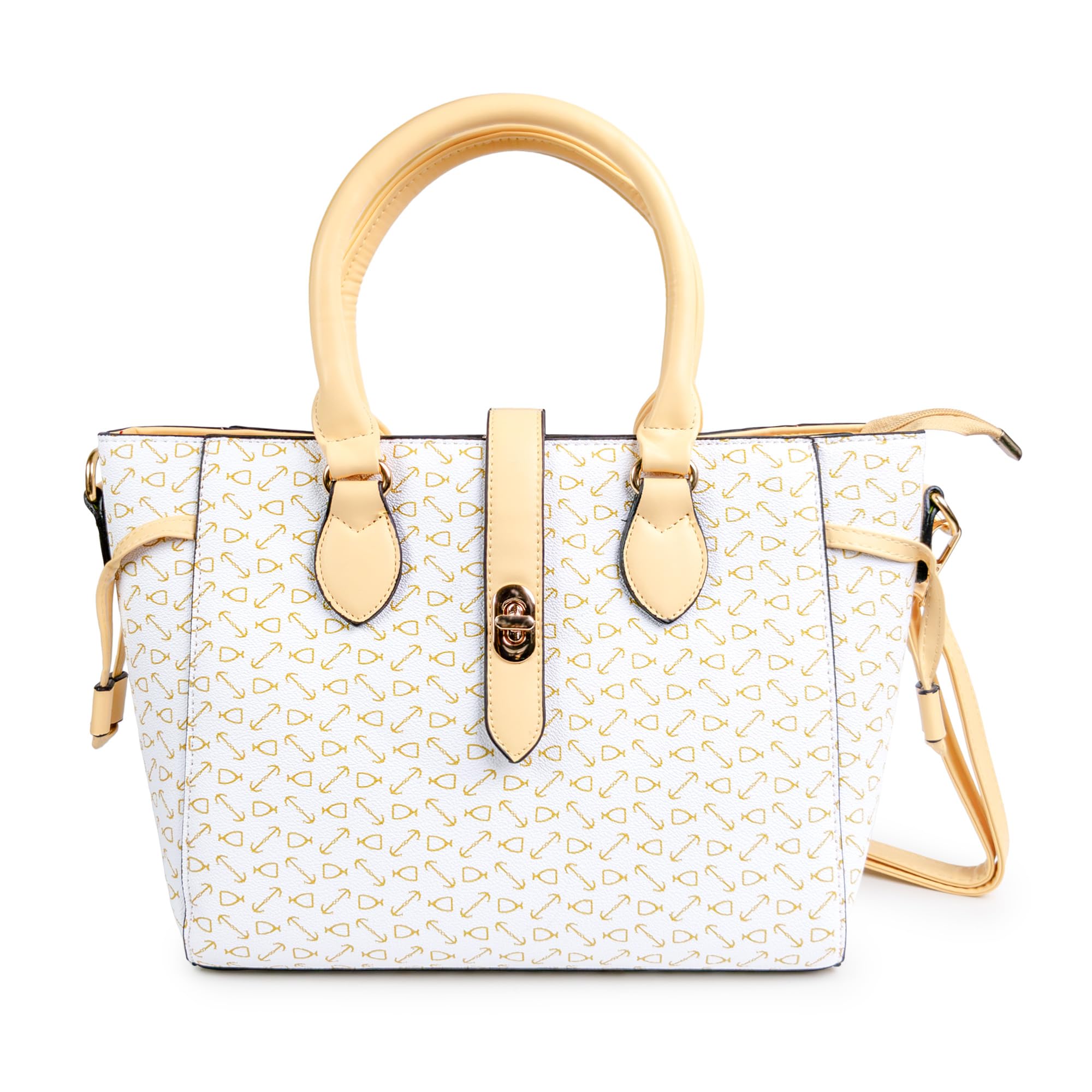 SHEYBAGS Womens Utility Satchel Handbag - Structured, Washable (White) (B0BMYY4XC3) Amazon Price History, Amazon Price Tracker