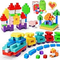 AGMJFN 45pcs Magnetic Building Blocks Kids 3-10 - STEM Sensory Toys Autism Safe Creative Gifts Boys Girls