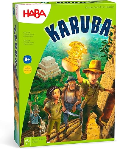 HABA Karuba, adictivo juego rompecabezas extender fichas para toda la familia (fabricado en Alemania).