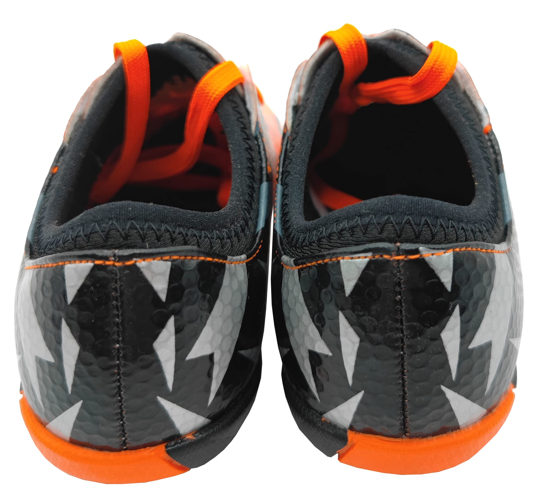 Dziecięce buty do piłki nożnej Turf Cleat Firm Ground, sznurowadła Athletics, buty treningowe, outdoorowe, buty sportowe dla chłopców i dziewczynek, rozmiar 30-40, pomarańczowy, 34 EU