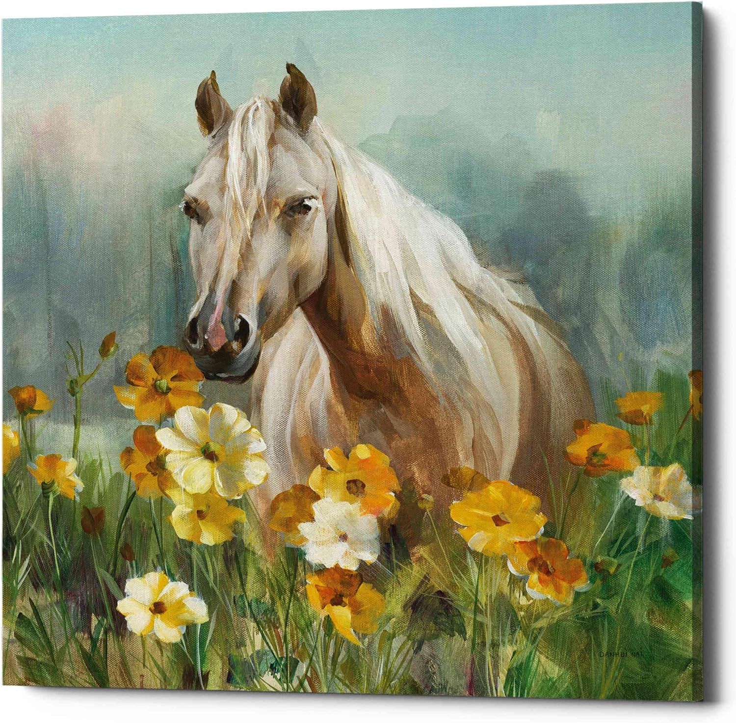 Epic Graffiti 'Farm and Field II Crop' by Danhui Nai, Canvas Wall Art, 12"x12"