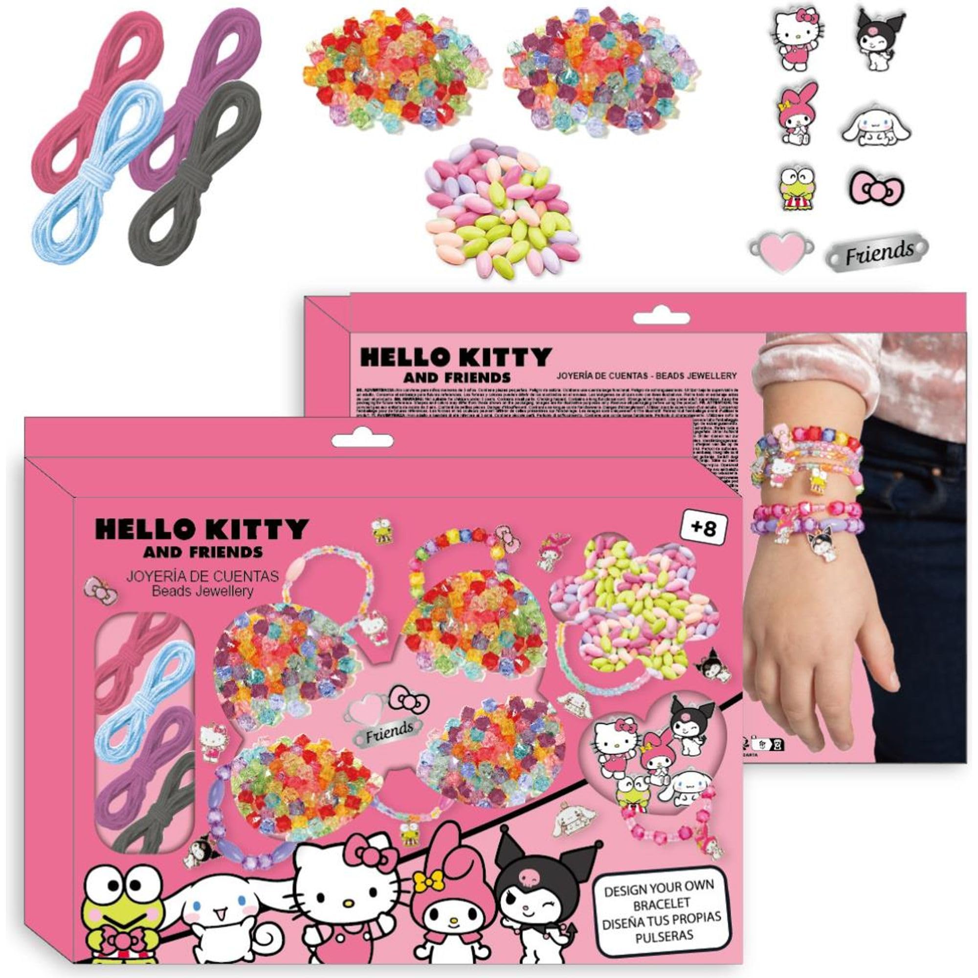 Set di braccialetti con fiocco incrociato con perline alla moda