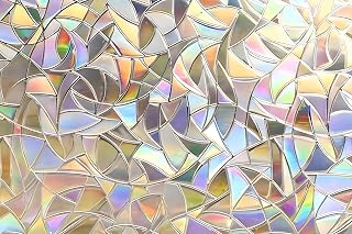 MARAPON Fensterfolie Blickdicht von aussen mit Regenbogeneffekt 0,445x2 m Sichtschutzfolie Fenster mit statischer Haftung, Milchglasfolie für Sichtschutz Fenster, Folie Fenster bunt fensterfolie bunt