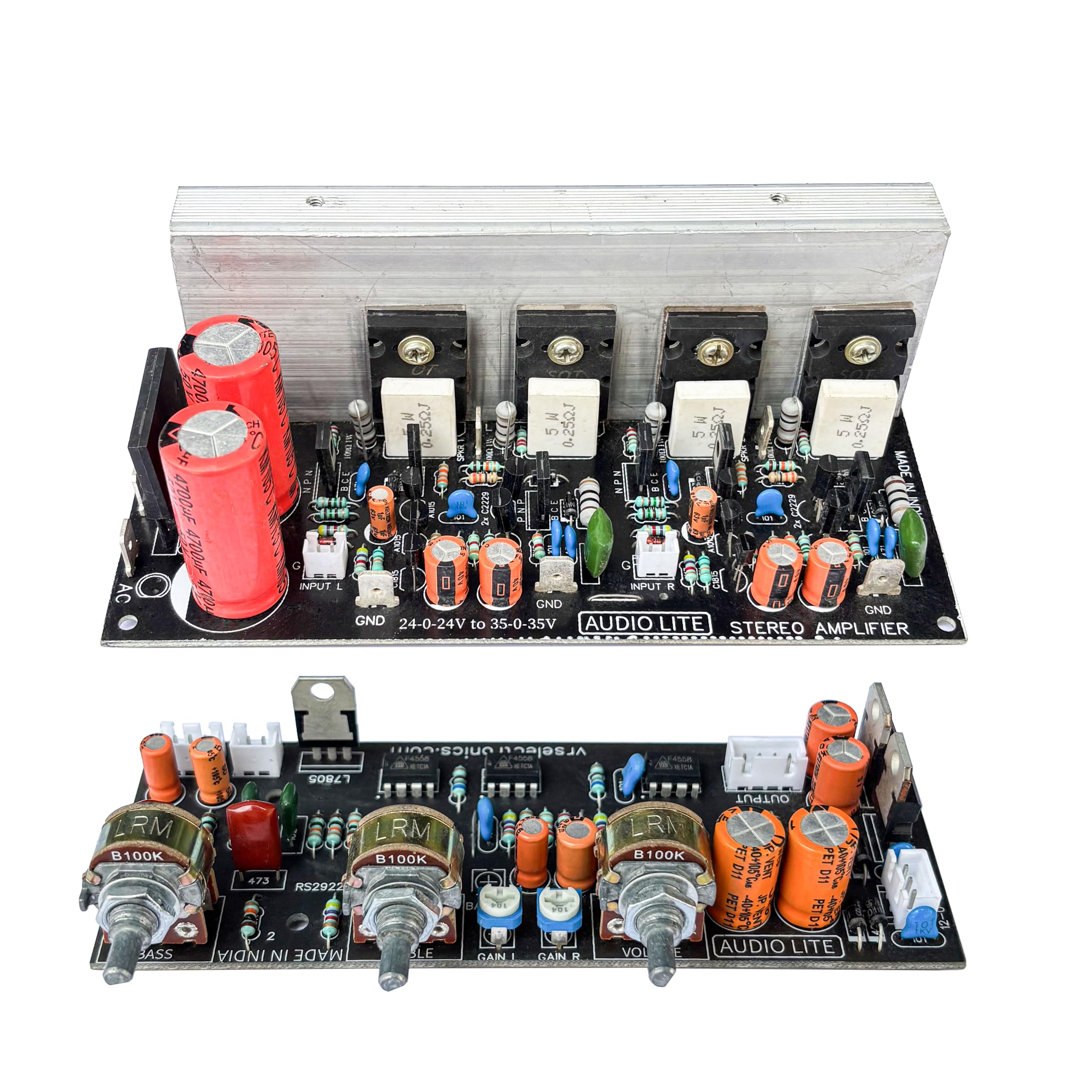 AUDIO LITE 200W Stereo Audio Amplifier Board with Bass & Treble Control | Dual Channel DIY Amplifier Module for Home & Car Audio Systems-image-9