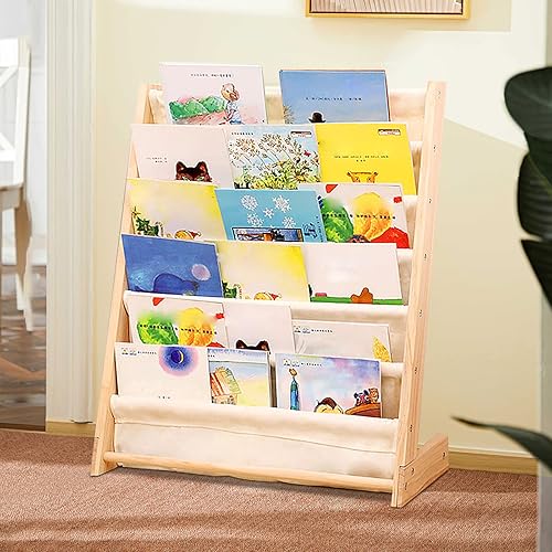 Miniatura 3 de Gdrasuya10 Estante de libros para niños, estante de exhibición para niños, organizador de estantería de 6 capas para dormitorio de niños, sala de