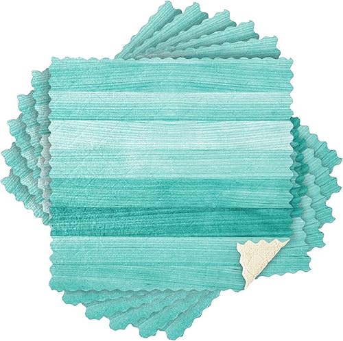 Miniatura 8 de SUABO Paños de cocina de madera verde turquesa, paquete de 6 paños de cocina de secado rápido, toallas de limpieza absorbentes para cocina y baño